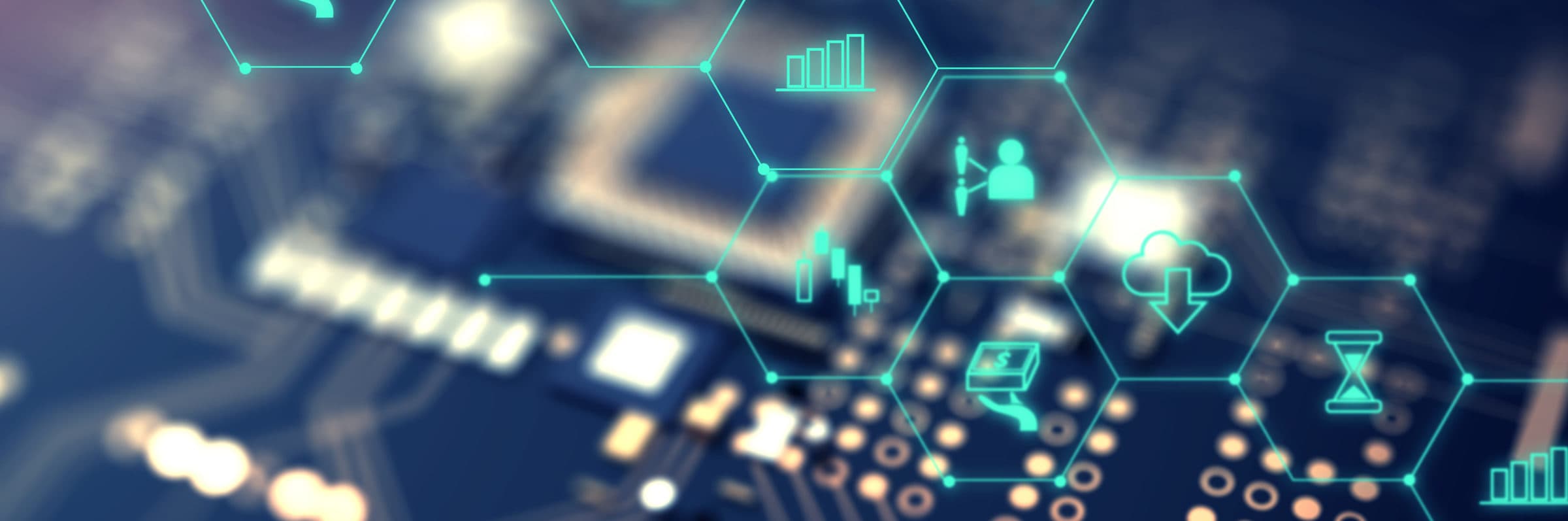 Vernetzte Symbole für digitale Zahlungen, Kundensuche und Datenaustausch als Illustration für E-Commerce und Onlinehandel – Anwalt für Wettbewerbsrecht in Frankfurt am Main 
